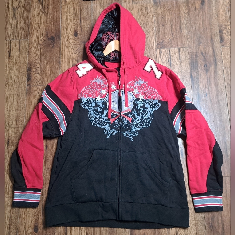 NEW Choko Authentics Men's Full Zip Sweater Garage Shop Cars Motorcycle  XL